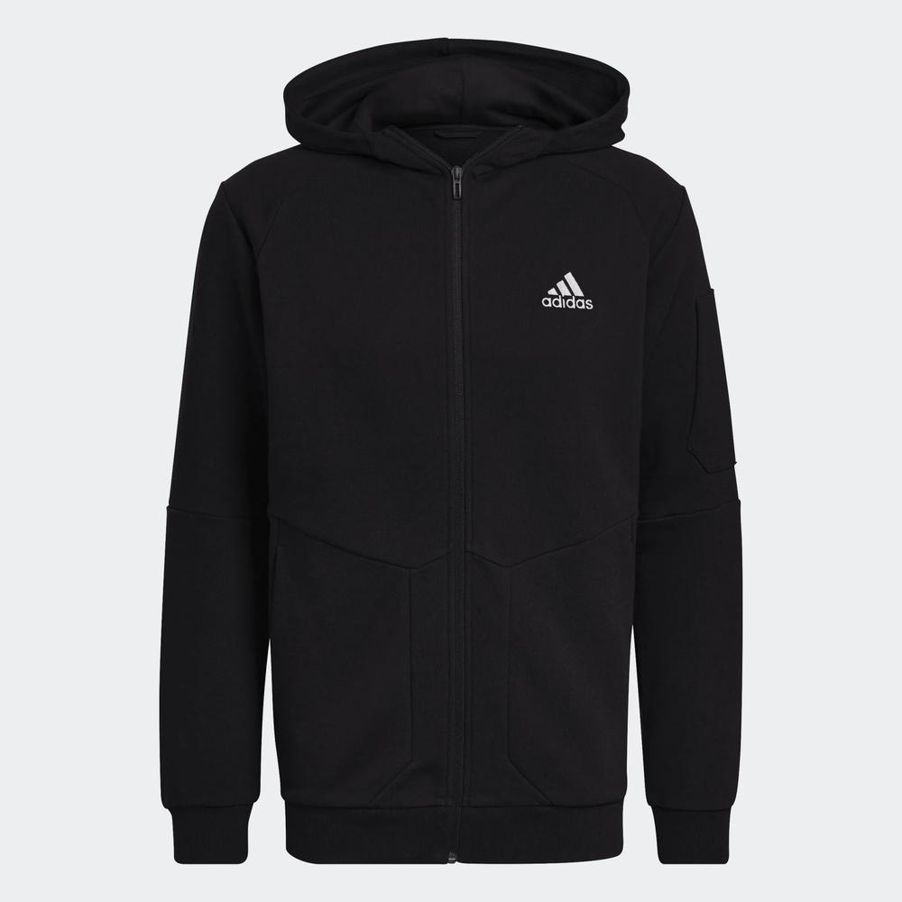 Blúza adidas Essentials 4 Gameday Full-Zip Hoodie HE1811 - čierne