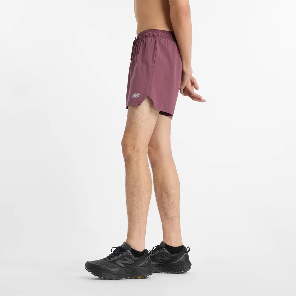 Pánske šortky New Balance MS41286FDP - bordóvé