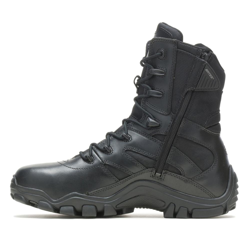 Topánky Bates 8 Delta Side Zip E02348 - čierna