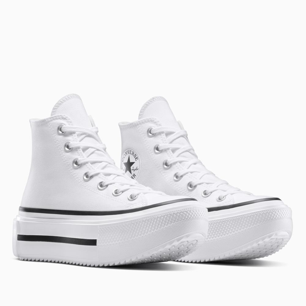 Dámske topánky  Converse Chuck Taylor All Star Lift Double Stack  A12976C - biele