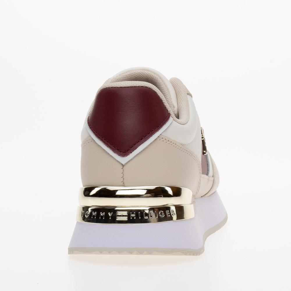 Topánky Tommy Hilfiger Elevated Feminine Runner FW0FW07306-YBH - béžové