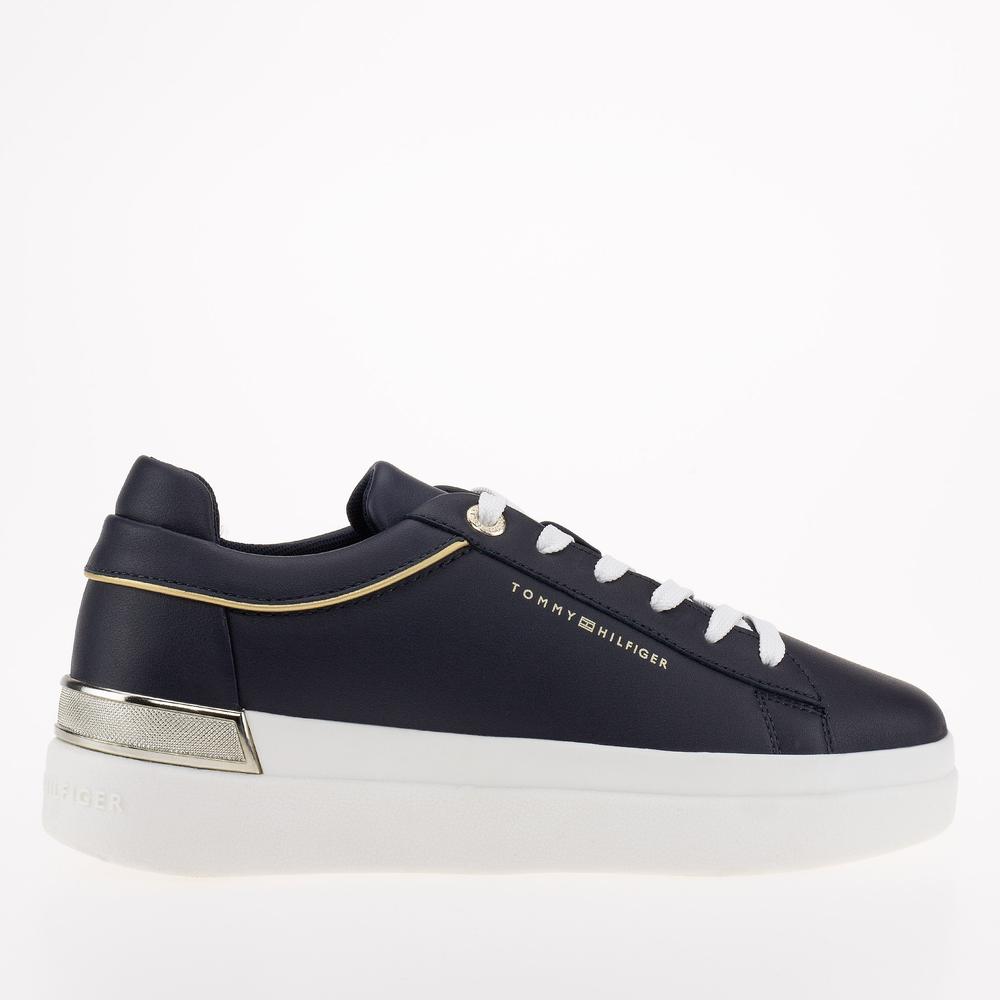 Topánky Tommy Hilfiger Lux Metallic Cupsole FW0FW07030-DW6 - tmavomodré