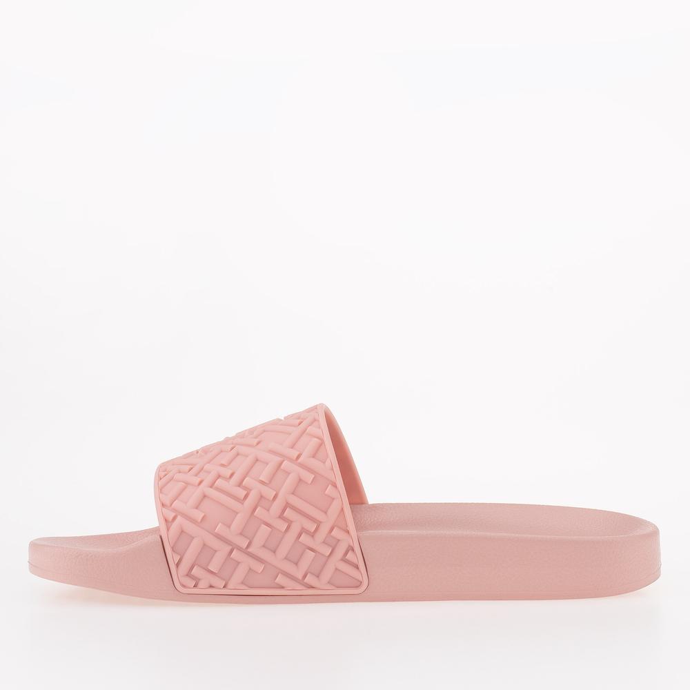 Klapky Tommy Hilfiger Monogram Pool FW0FW06987-TQS - ružové