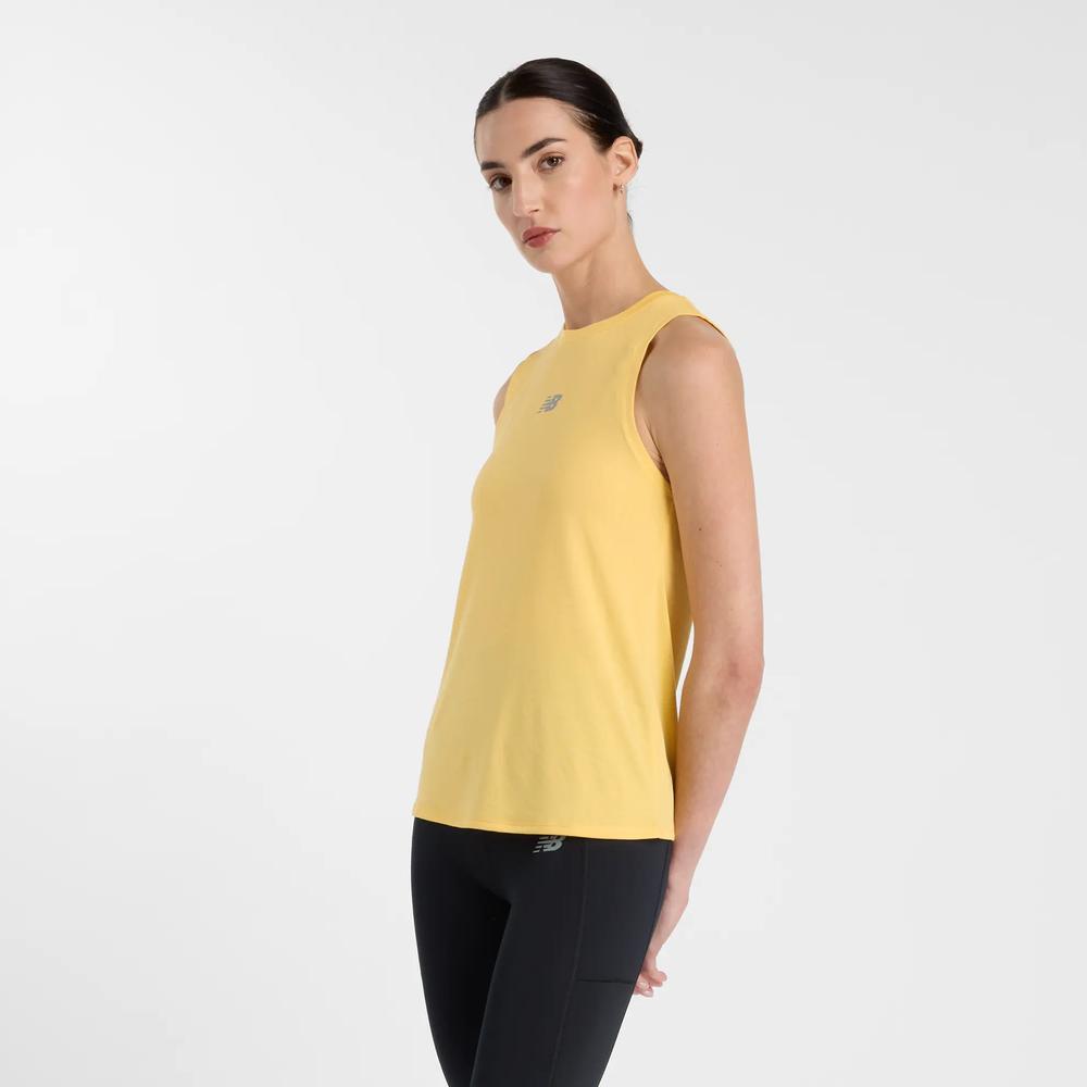 Dámske tričko New Balance WT51252CEE - žltá