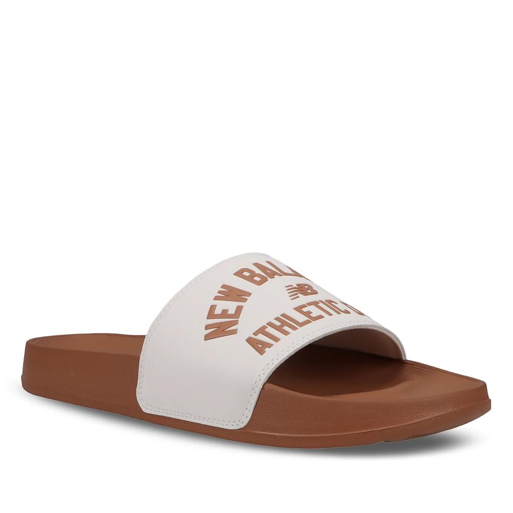 Šľapky New Balance SMF200L3 - hnedé