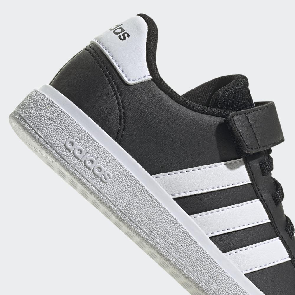 Topánky adidas Grand Court Elastic Lace And Top Strap GW6513 - čierne