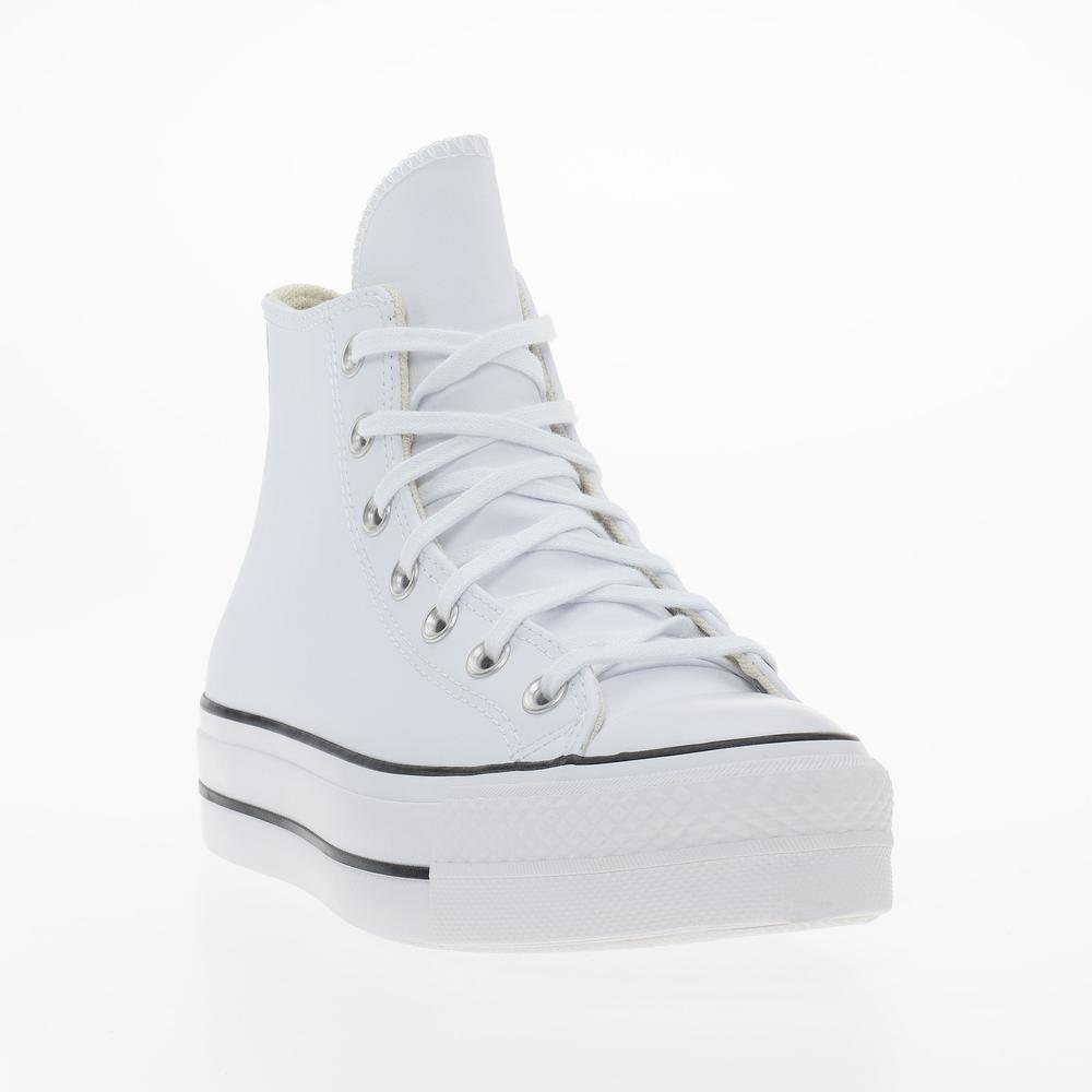 Topánky Converse Chuck Taylor All Star Lift Platform Leather 561676C - biele