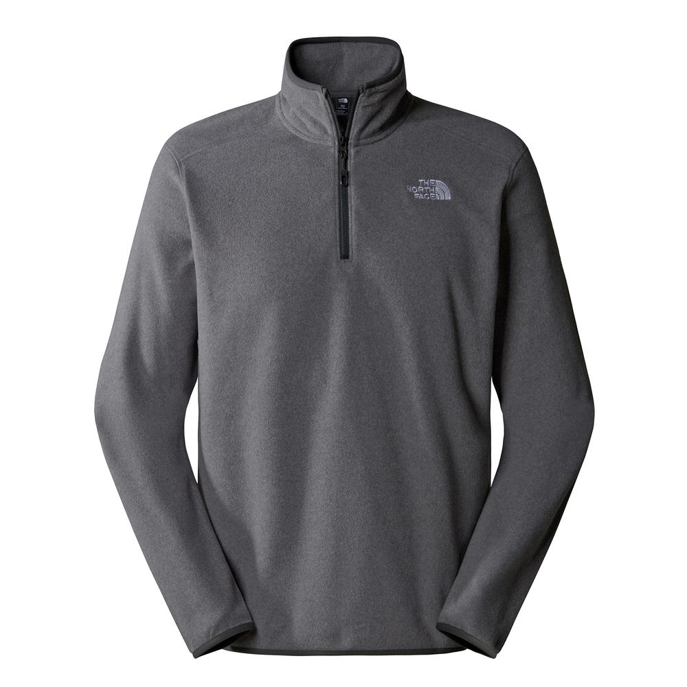 Blúza pánske The North Face 100 Glacier 1/4 Zip Fleece 0A855W4HJ1 - šedý