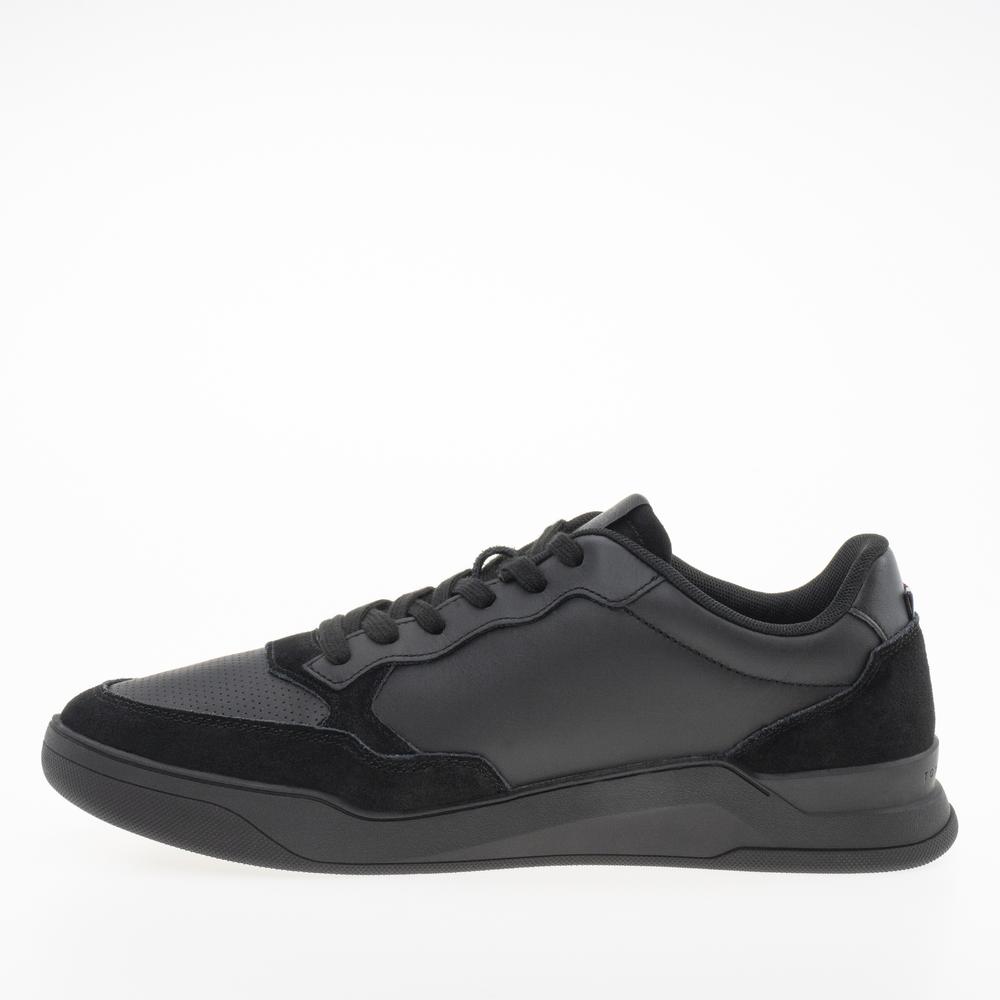 Topánky Tommy Hilfiger Elevated Cupsole Leather Trainers FM0FM04929-BDS - čierne