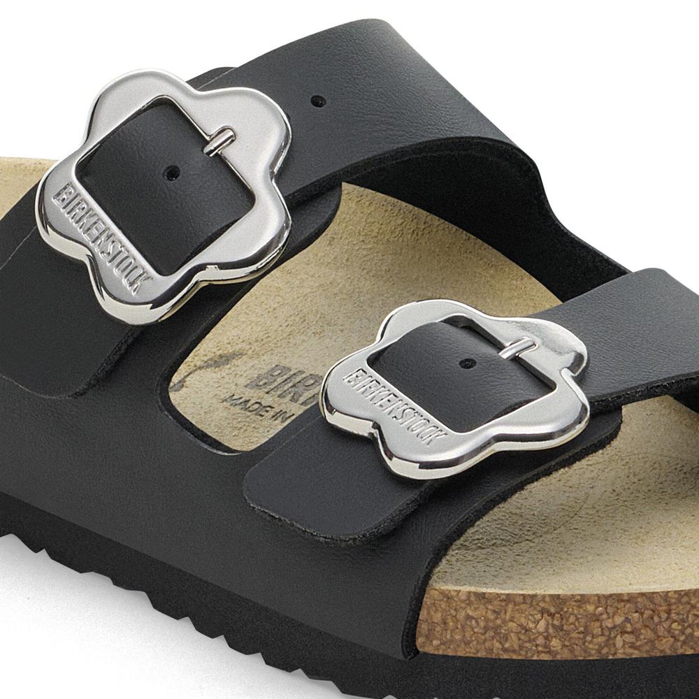 Klapky Birkenstock Arizona Flower Buckle 1029844 - čierne