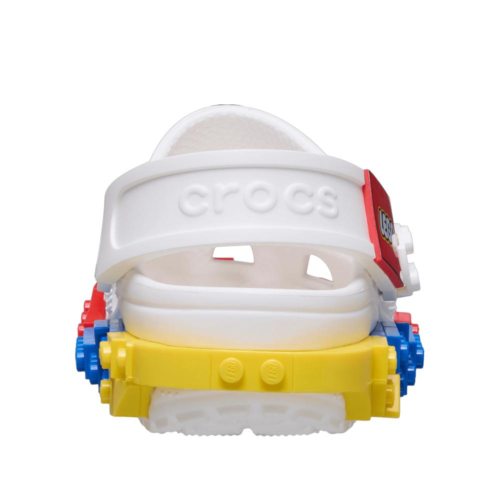 Detské klapky Crocs System Classic Clog 211874-100 - biele