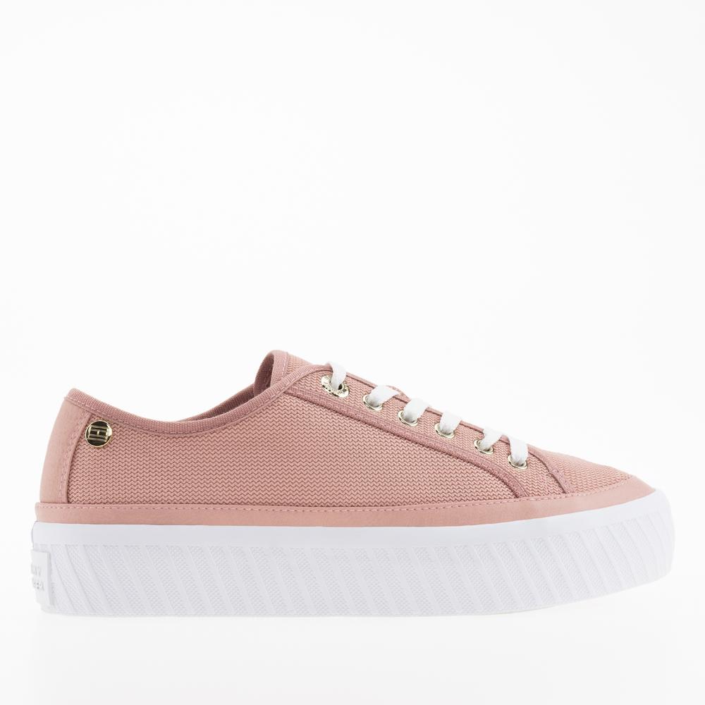 Topánky Tommy Hilfiger Platform Vulcanized FW0FW07156-TQS - ružové