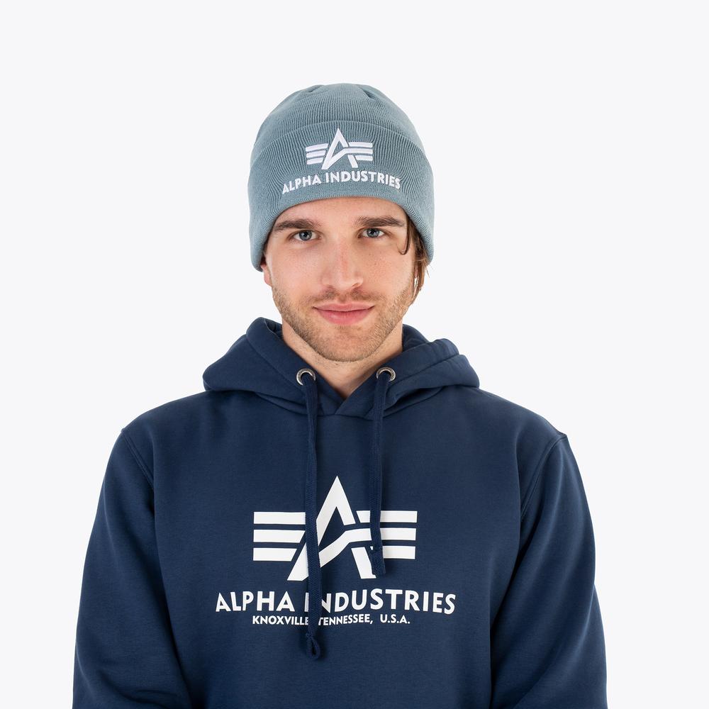 Čiapka Alpha Industries 3D Beanie 168910134 - modré