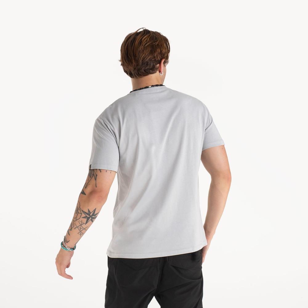Tričko Alpha Industries Satin Logo 148513666 - šedý