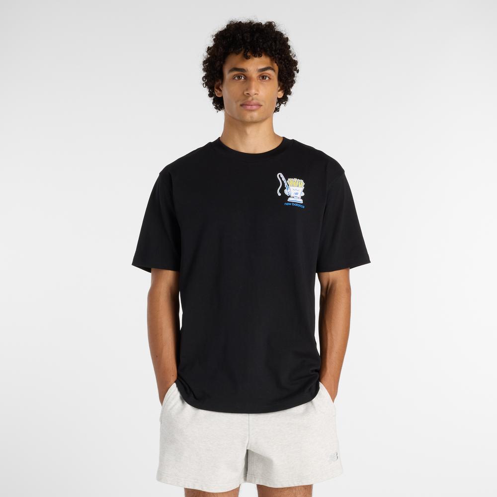 Pánske tričko New Balance MT61I5BMBK - čierne