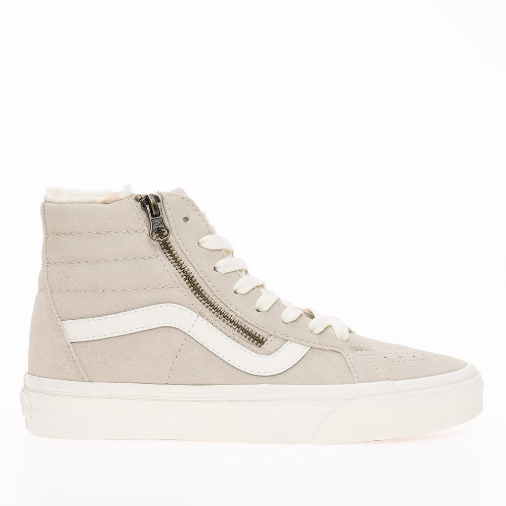 Topánky Vans Sk8-Hi Reissue Side Zip VN0007NZBLL1 - béžové