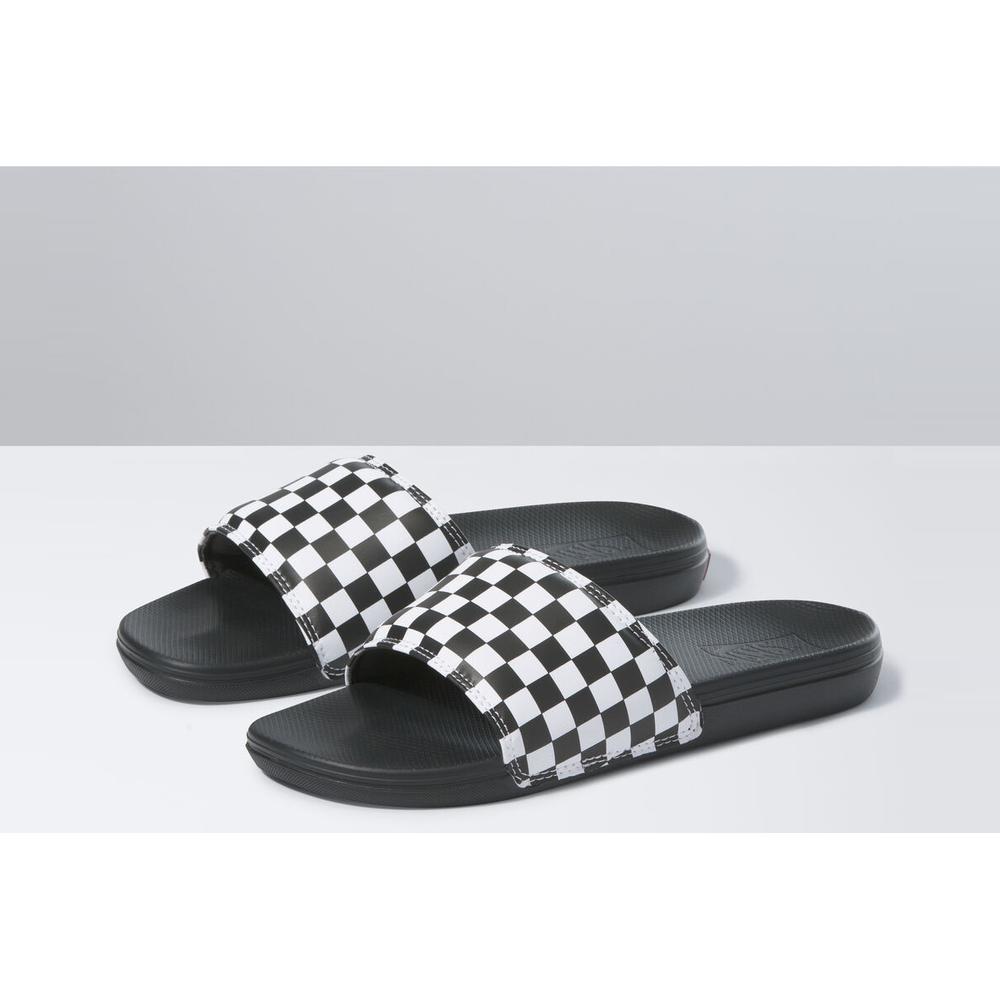 Klapky Vans Checkerboard La Costa Slide-On VN0A5HF527I1 - čierne