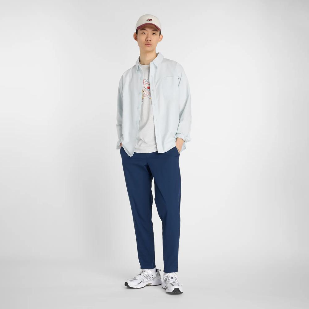 Pánske košeľa New Balance MT53523FRL - modré