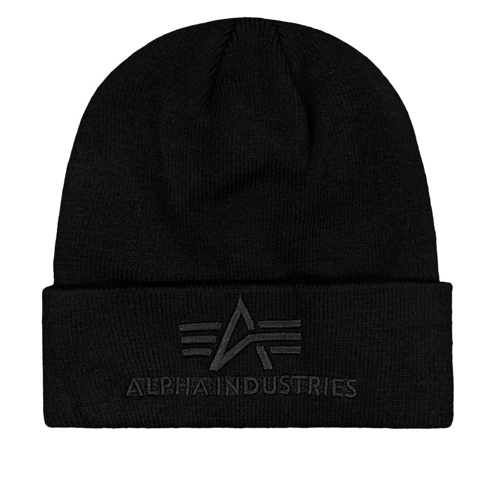 Čiapka Alpha Industries 3D Beanie 16891003 - čierne
