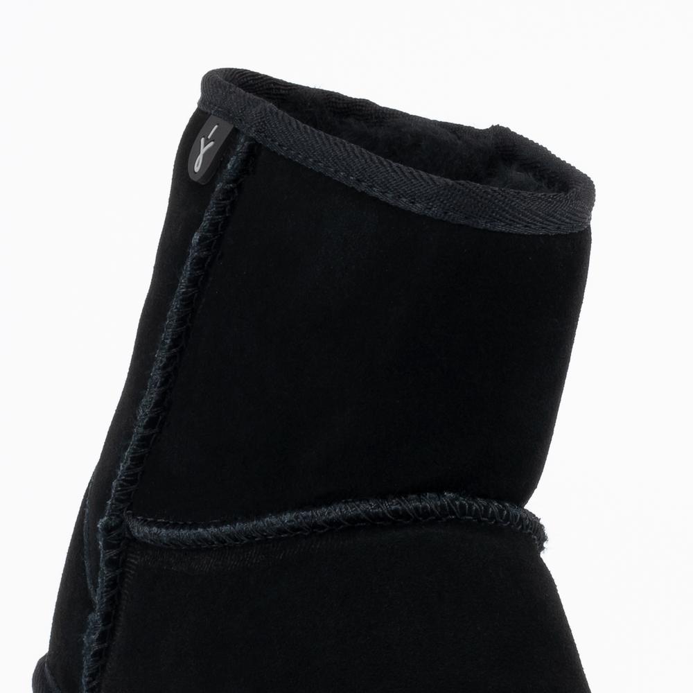 Topánky Emu Australia Wallaby Mini Teens T10103BLAK - čierne