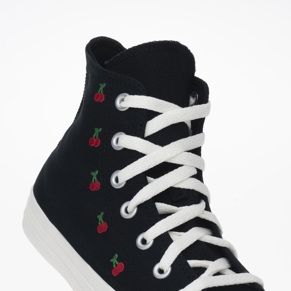 Topánky Converse Chuck Taylor All Star Cherries A08142C - čierne