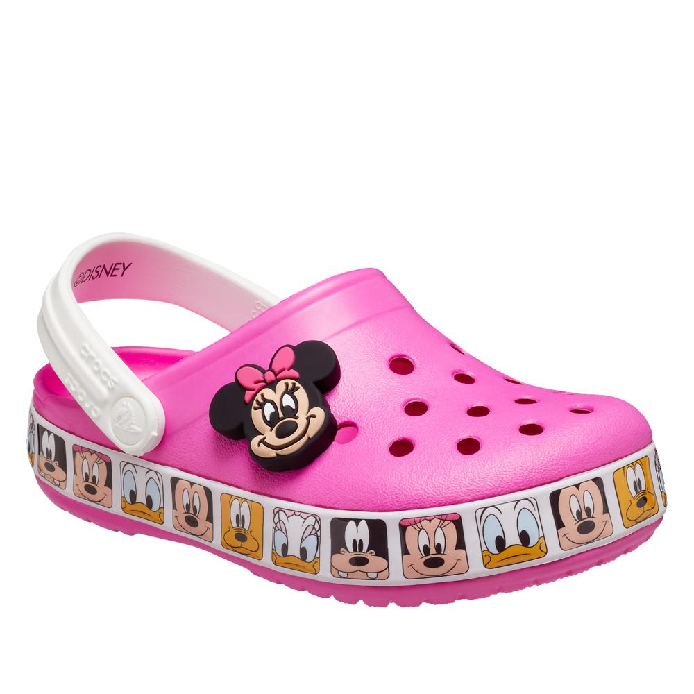 Klapky Crocs Toddler Fun Lab Disney Minnie Mouse Band Clog 207720-6QQ - ružové