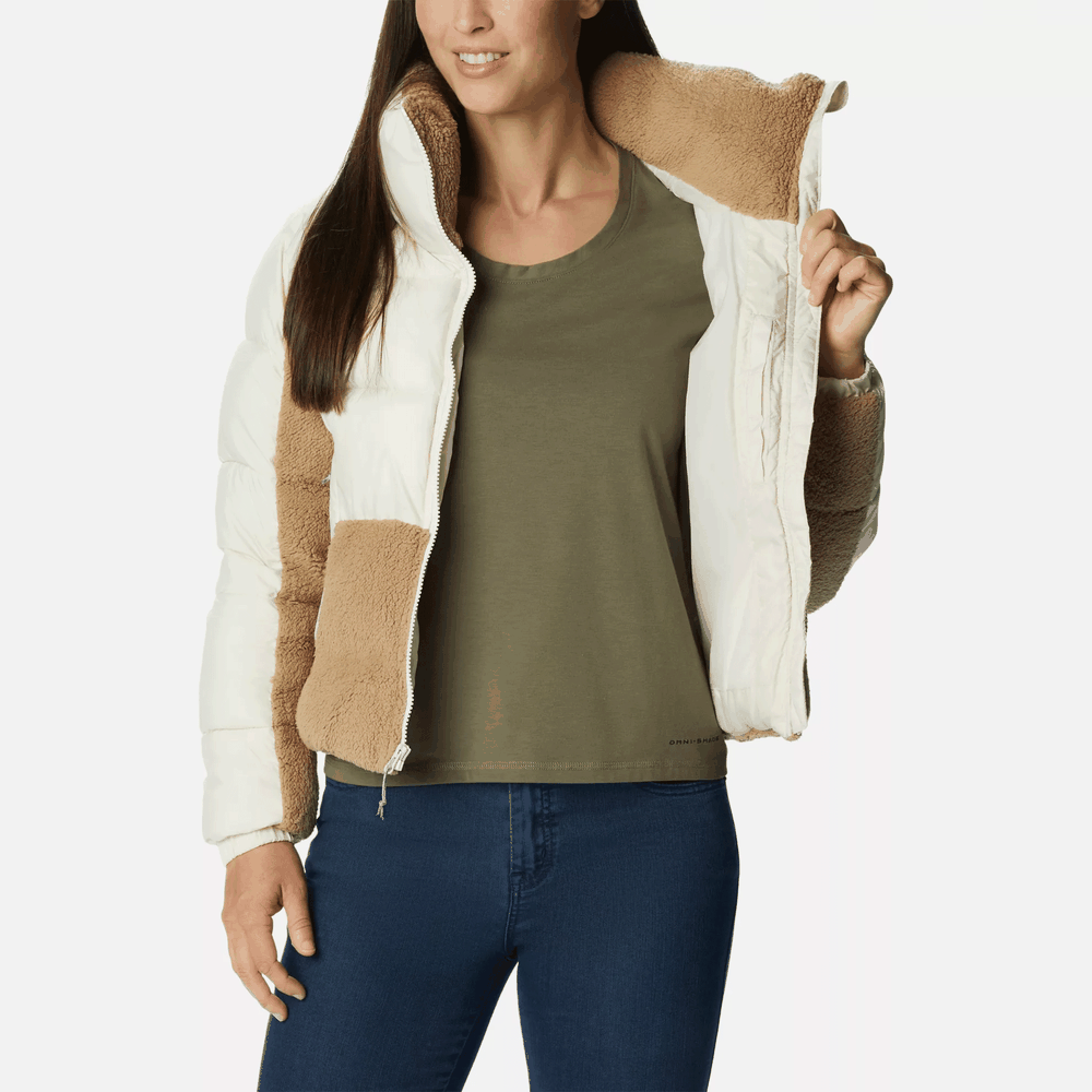 Bunda Columbia Leadbetter Point Sherpa Hybrid Puffer 1955243191 - biele