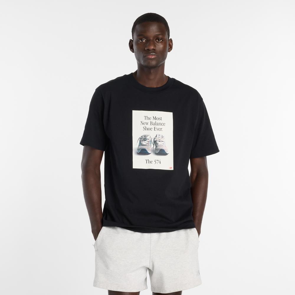 Pánske tričko New Balance MT61B0WFBK - čierne