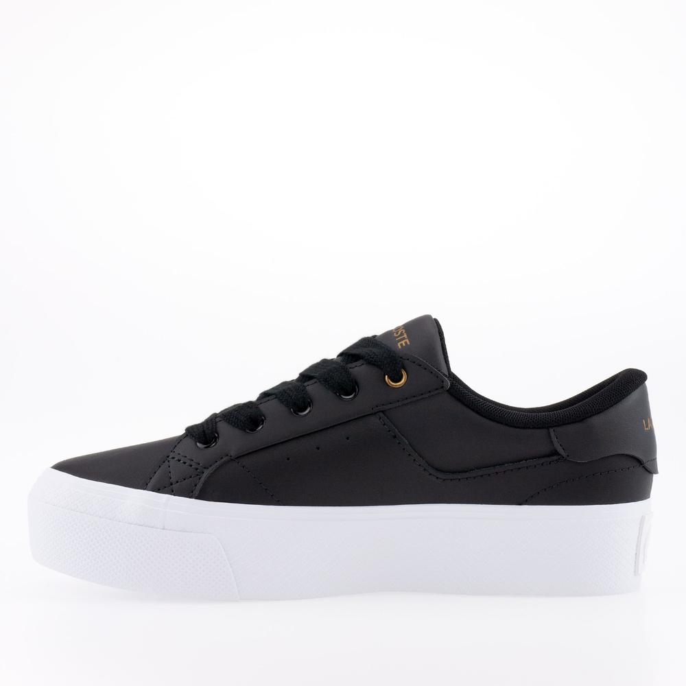 Topánky Lacoste Ziane Platform Leather 745CFA0013-312 - čierne
