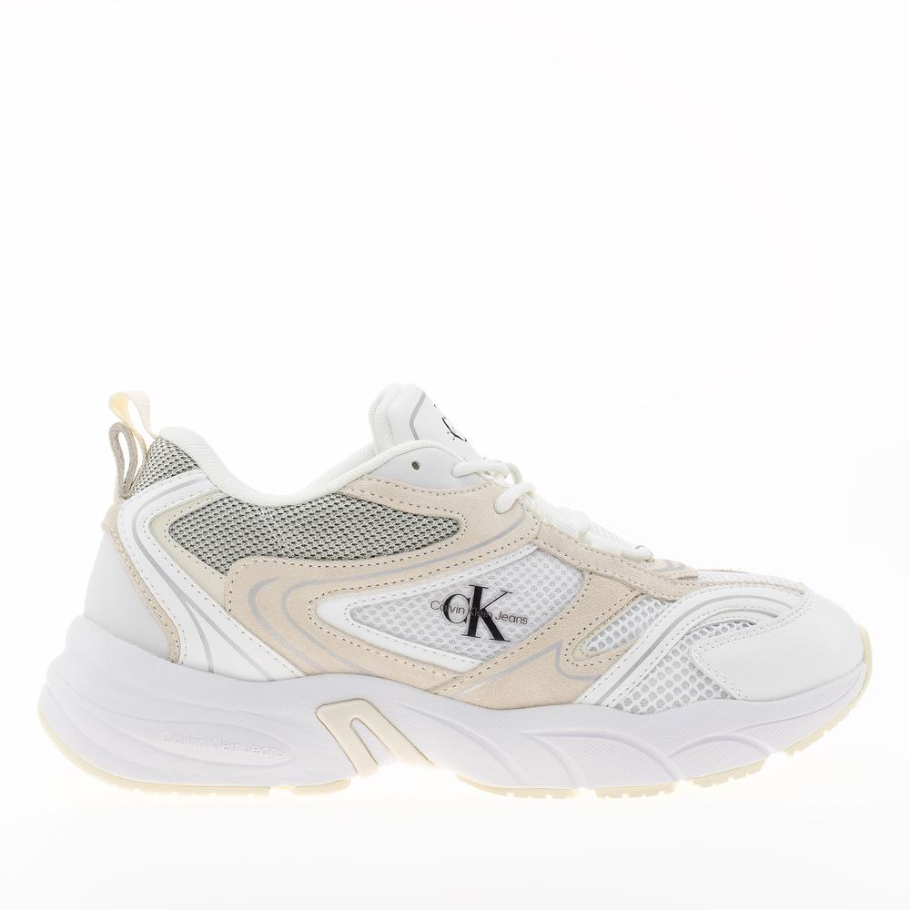 Topánky Calvin Klein Retro Tennis Su-Mesh WN YW0YW00891-02Y - béžové