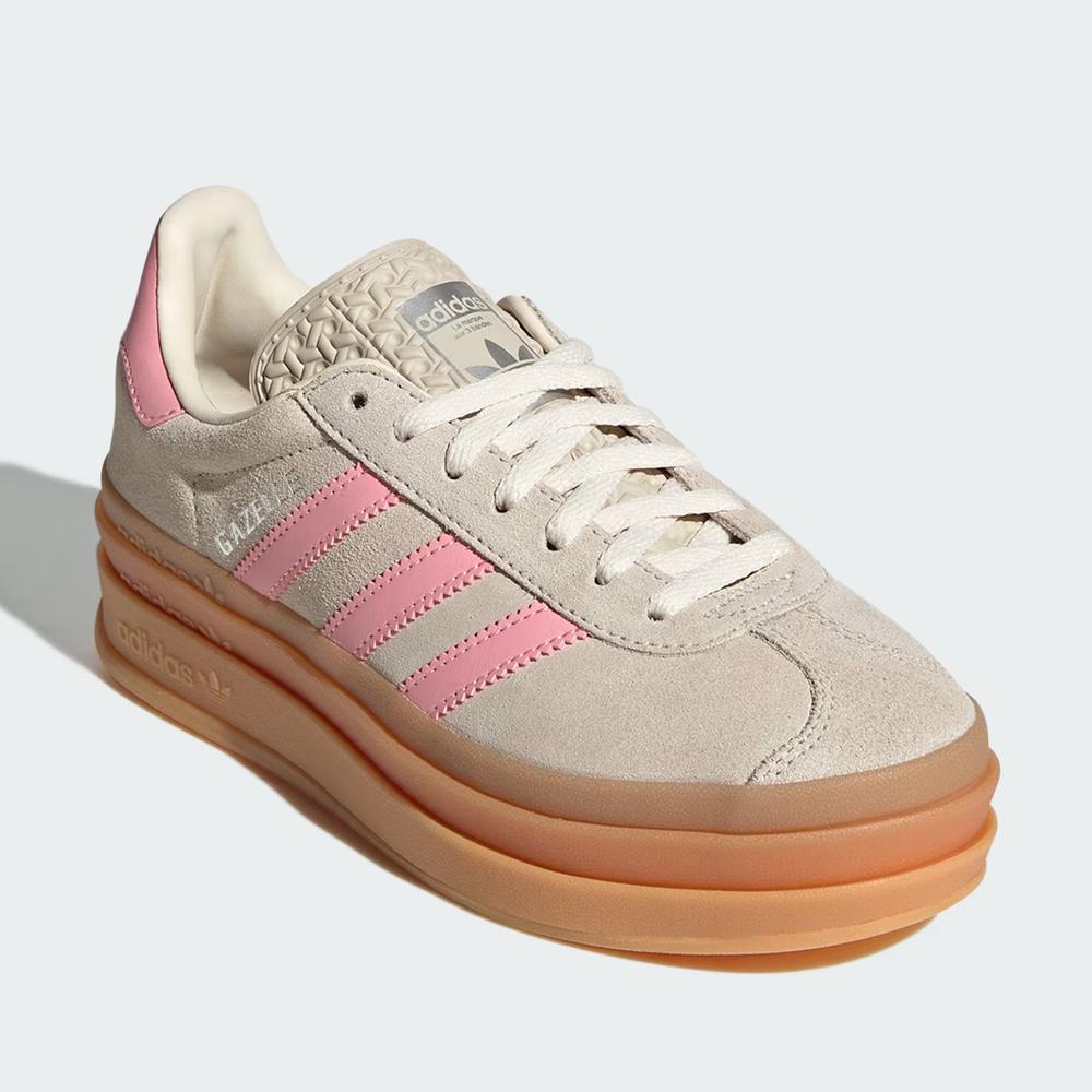 Topánky mládež adidas Originals Gazelle Bold J JQ7409 - béžové