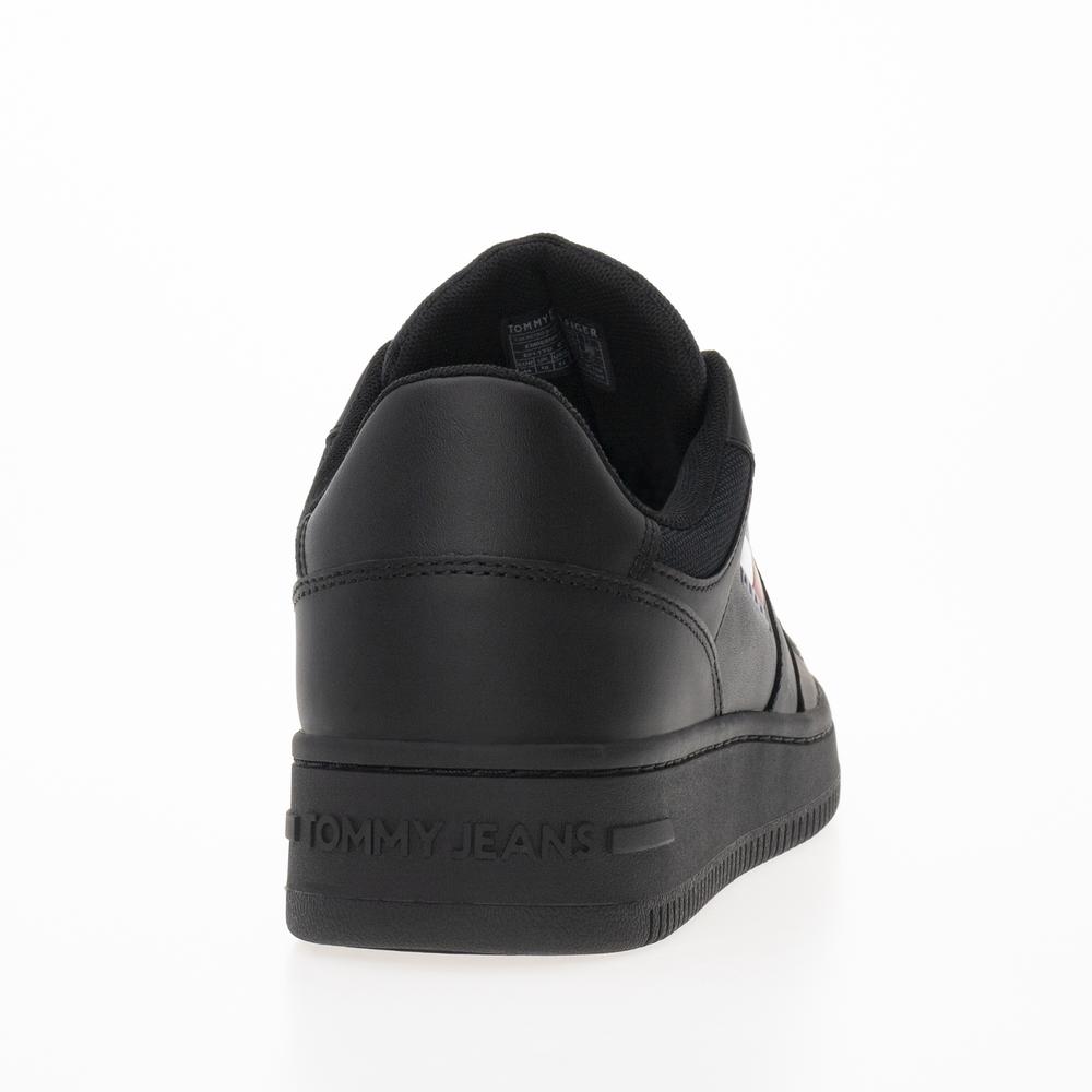 Topánky Tommy Jeans Retro Basket Ess EM0EM01395-BDS - čierne
