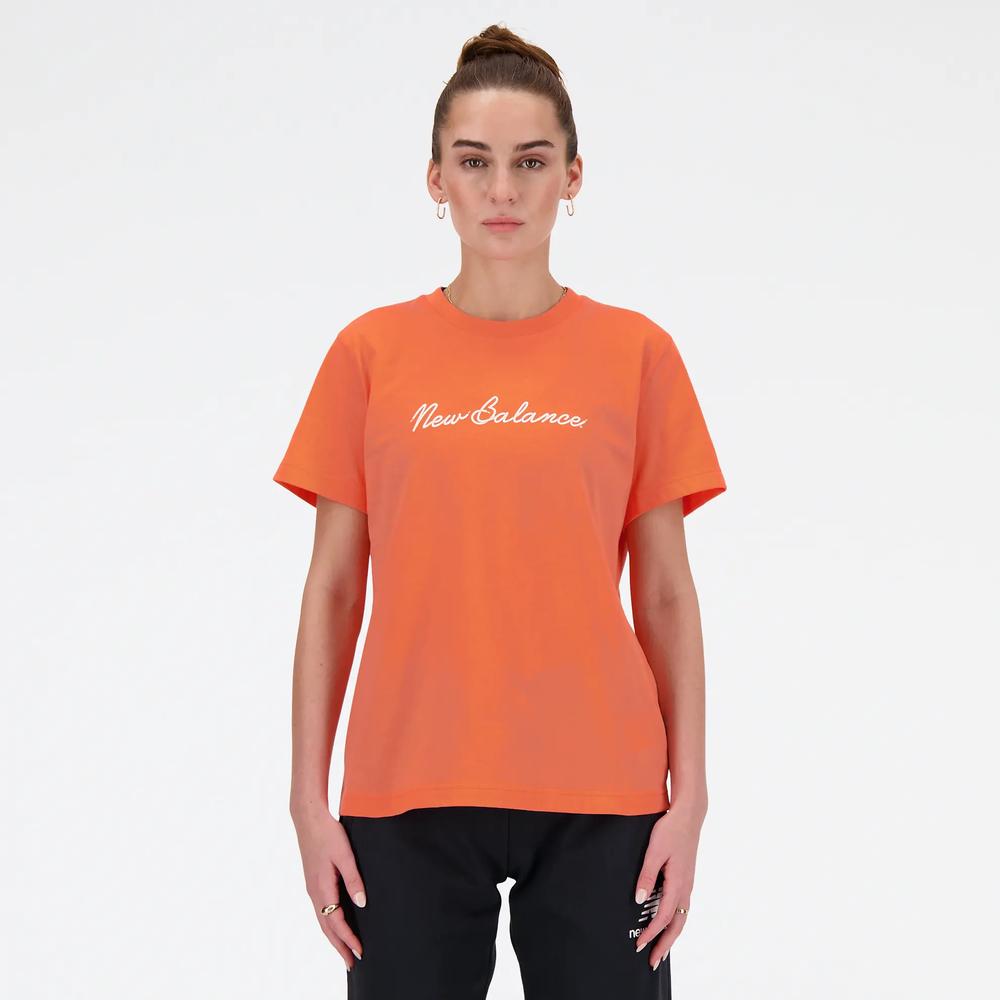 Dámske tričko New Balance WT41909GFR - pomarančové