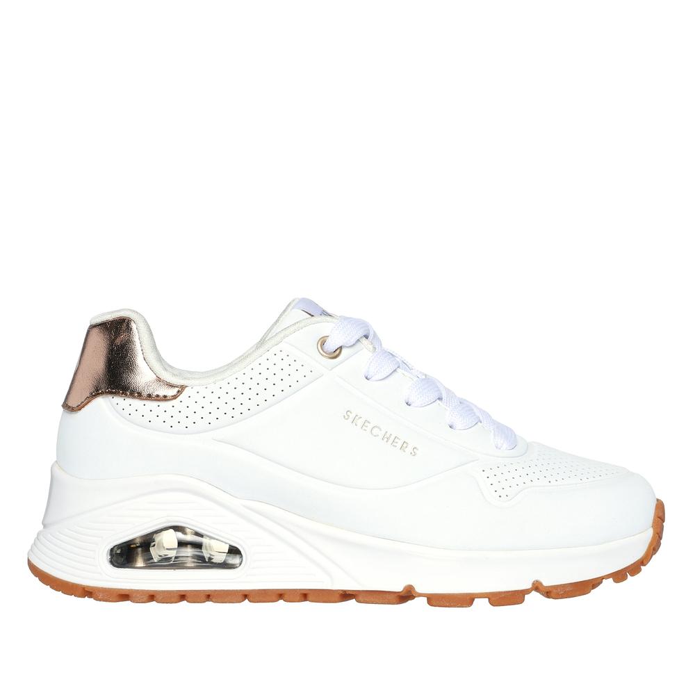 Detské topánky Skechers Uno Gen 1 Shimmer Away 310545LWHT - biele