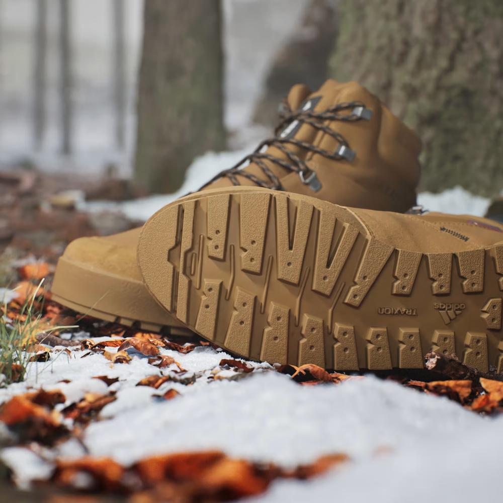 Topánky pánske adidas Terrex Snowpitch Cold.Rdy Hiking IH3664 - hnedé