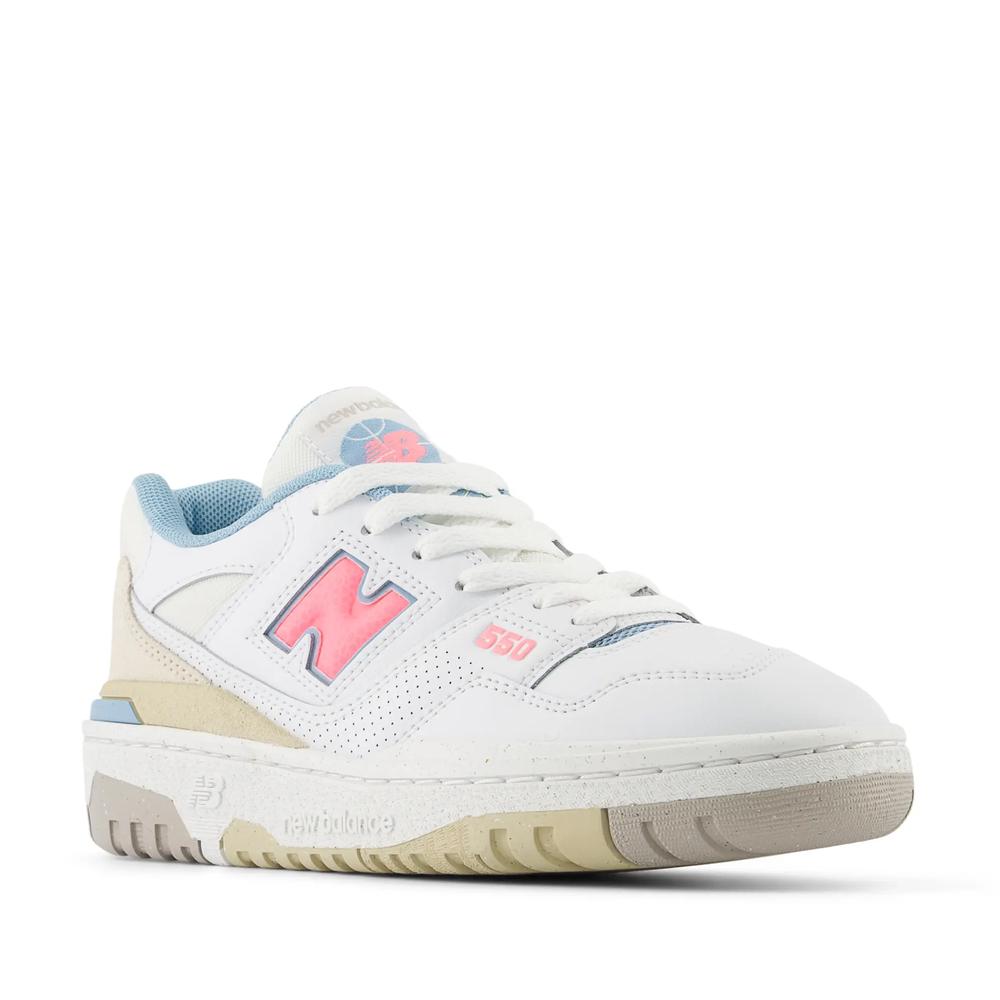 Detské topánky New Balance GSB550EP – biele