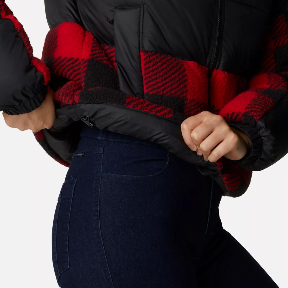 Bunda Columbia Leadbetter Point Sherpa Hybrid Puffer 1955243011 - čierne