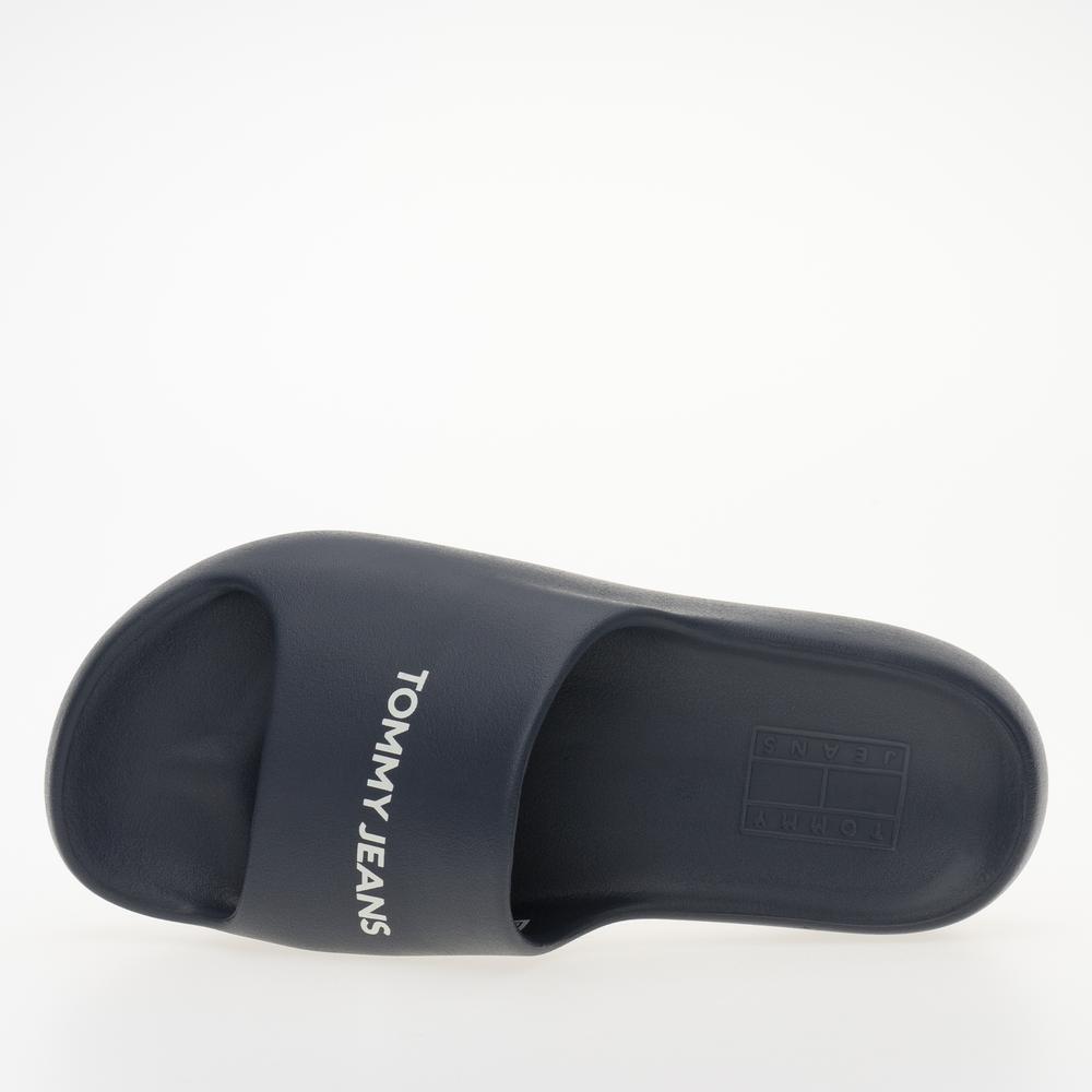 Klapky Tommy Jeans Chunky Flatform Pool Slides EN0EN02454-C1G - tmavomodré