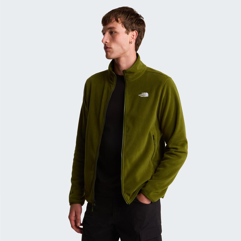 Mužský blúza The North Face Glacier Full-Zip Fleece 0A8D0RBRI1 - zelené