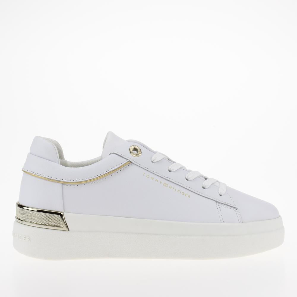 Topánky Tommy Hilfiger Lux Metallic Cupsole FW0FW07030-YBS - biele
