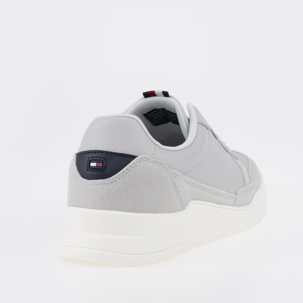 Topánky Tommy Hilfiger Elevated Cupsole Leather Mix FM0FM04358-PSU - šedý