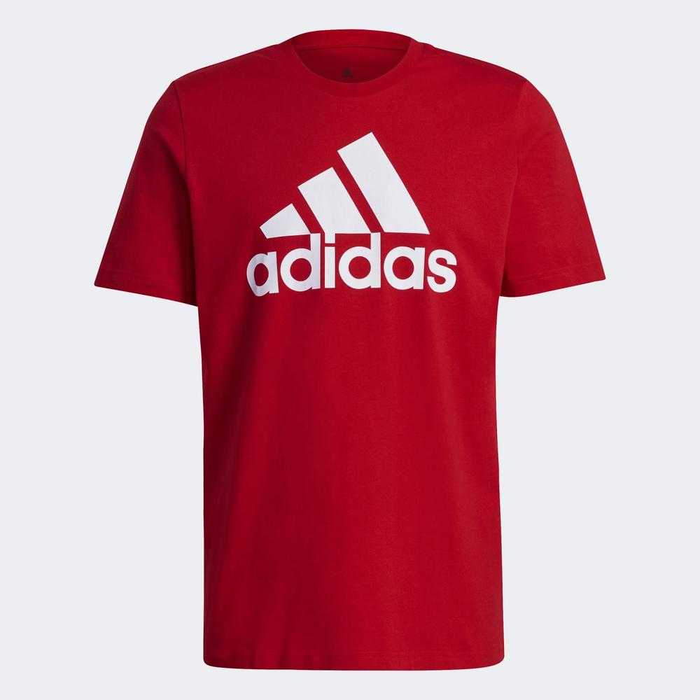 Tričko adidas Essentials Big Logo Tee GK9124 - červené