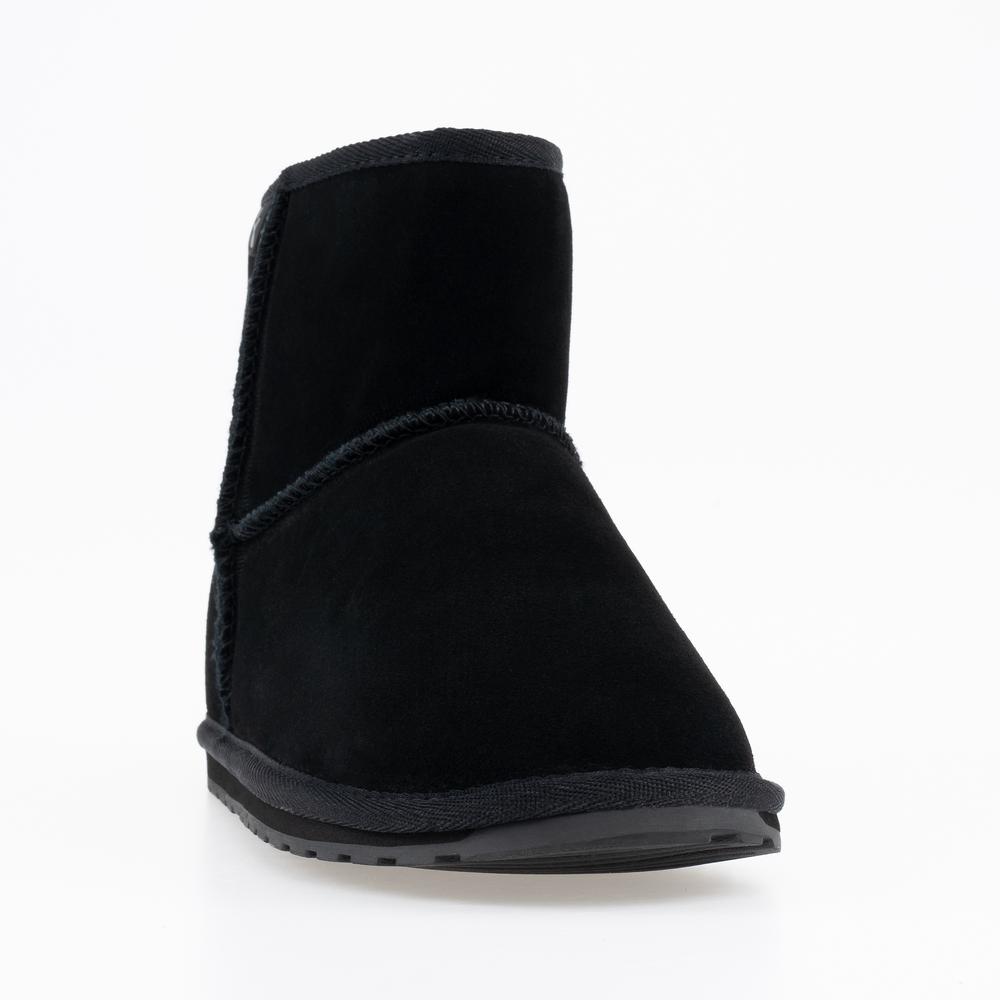 Topánky Emu Australia Wallaby Mini Teens T10103BLAK - čierne
