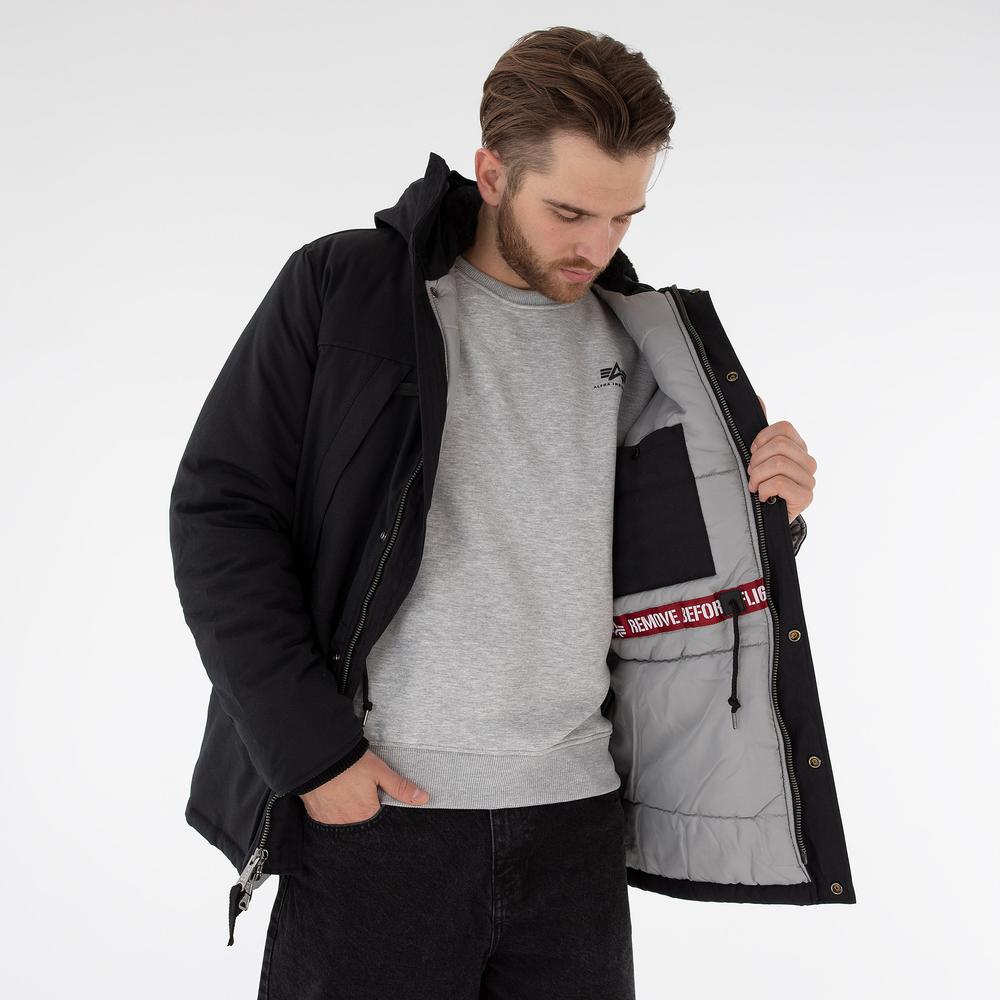 Bunda Alpha Industries N3B Expedition Parka 10811203 - čierne