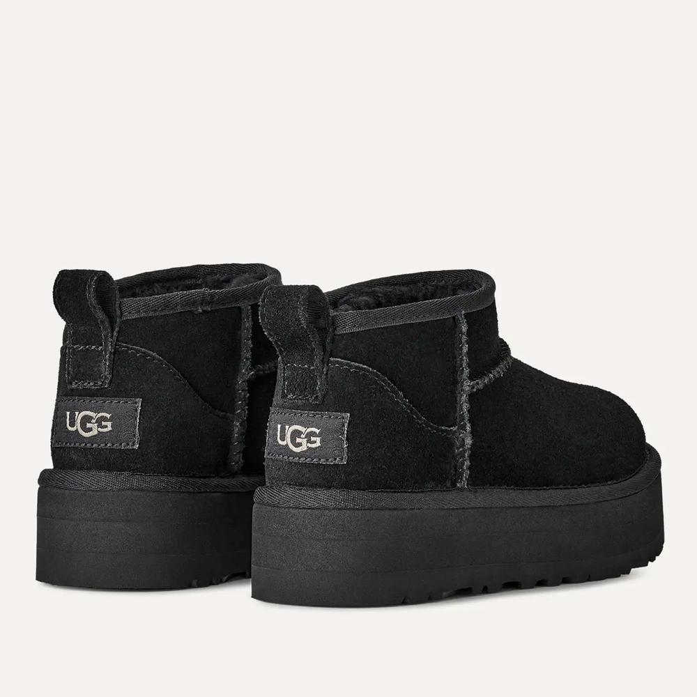 Detské topánky Ugg Classic Ultra Mini Platform 1157791K-BLK - čierne