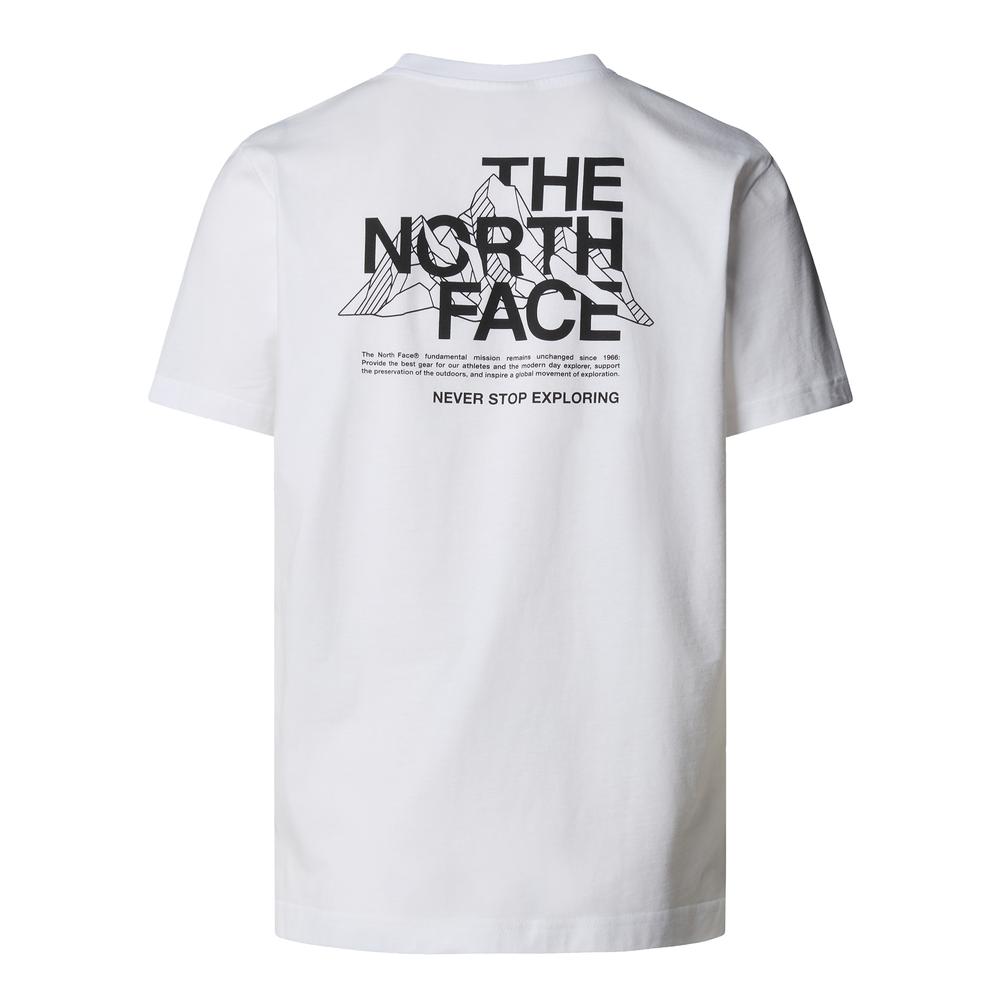Pánske tričko The North Face Mountain Sketch 0A8EE8FN41 - biele