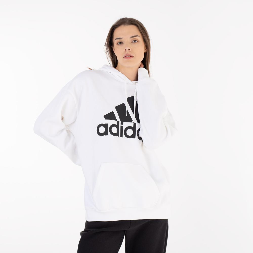 Blúza adidas Essentials Logo Boyfriend Fleece Hoodie HM1893 - biele