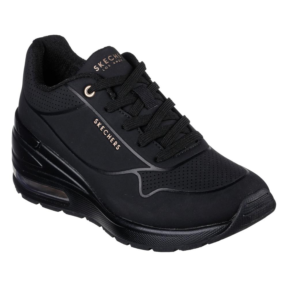 Dámske topánky Skechers Million Air Elevated 155401BBK - čierne