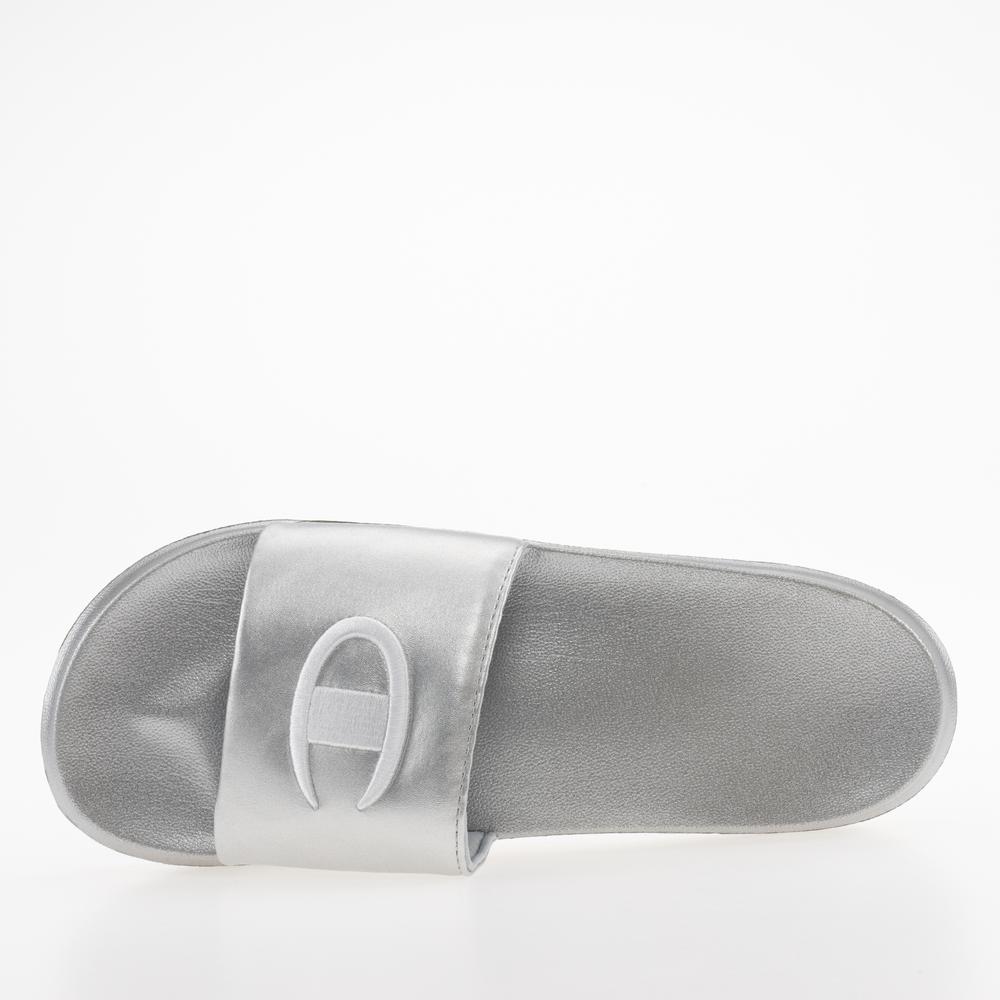 Klapky Champion Miami Platform S11561-EM007 - strieborné