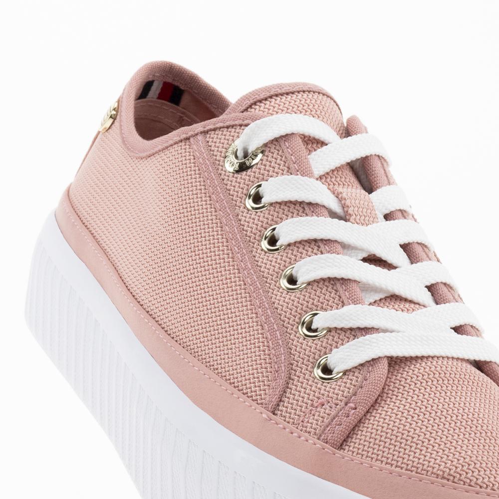 Topánky Tommy Hilfiger Platform Vulcanized FW0FW07156-TQS - ružové